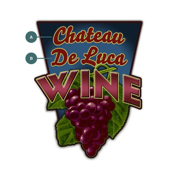 Old Wood Signs - Wholesale Outdoor sign - Garden Cutouts: Grapes - Decorative Plaque