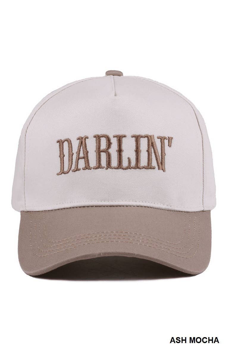 Vanilla Monkey - Wholesale Baseball Cap - Women's - Darlin' Embroidered Two-tone Canvas Cotton Cap0