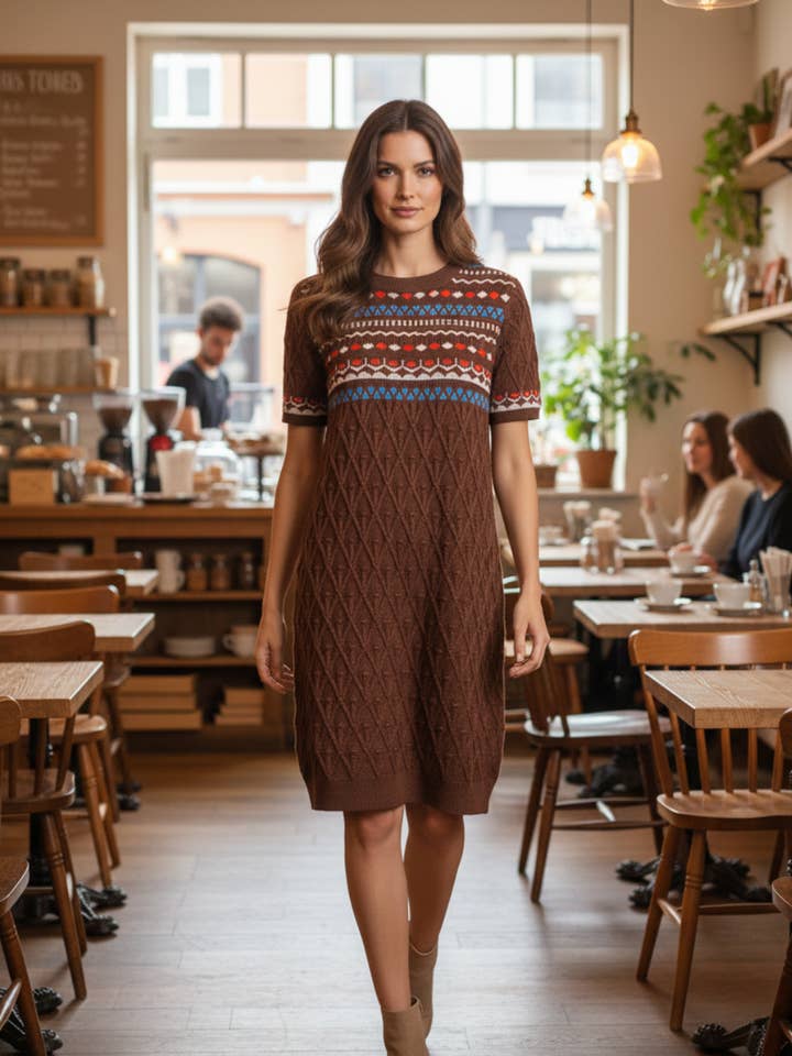 Robe Pull Tricotée Sammie Stretch pour la vente par Joh Apparel