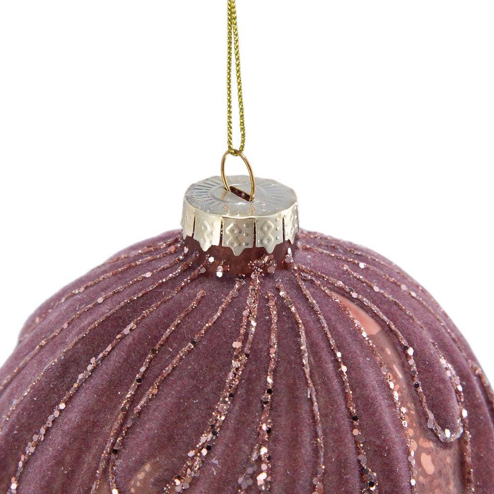 A&B Home Group Inc. - Wholesale Ornament - D4" Plum Radiance Glass Ornament3