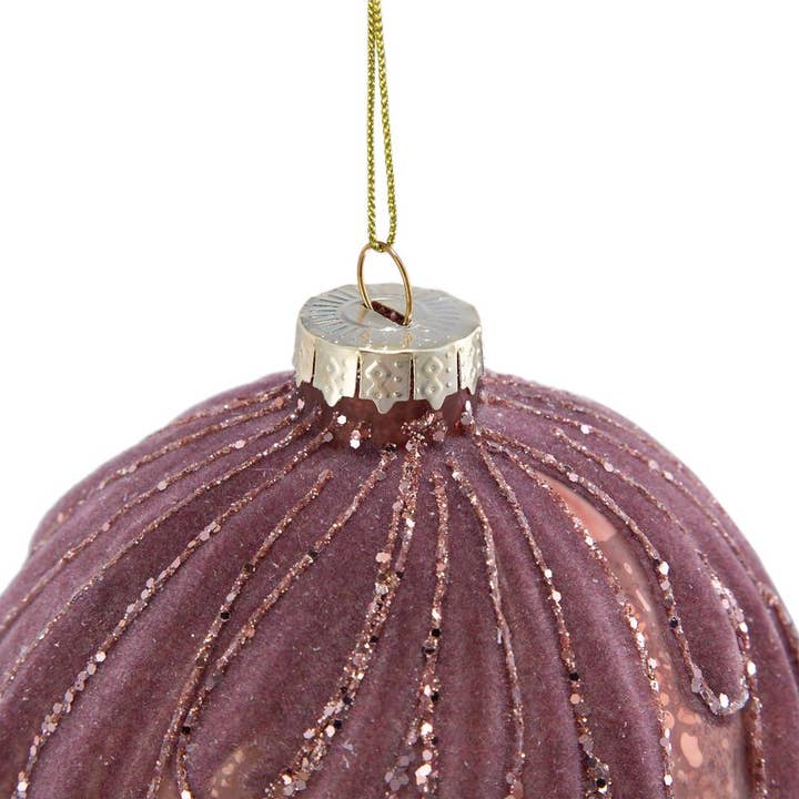 A&B Home Group Inc. - Wholesale Ornament - D4" Plum Radiance Glass Ornament3