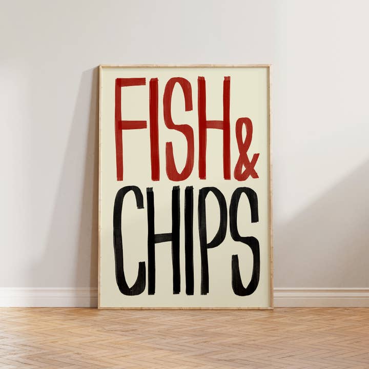 Lune Club – wholesale Art print – Fish & Chips Print2