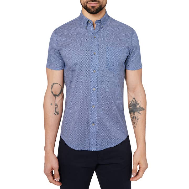 DIAMOND DOT REWORKED SHORT SLEEVE SHIRT for wholesale by W.R.K