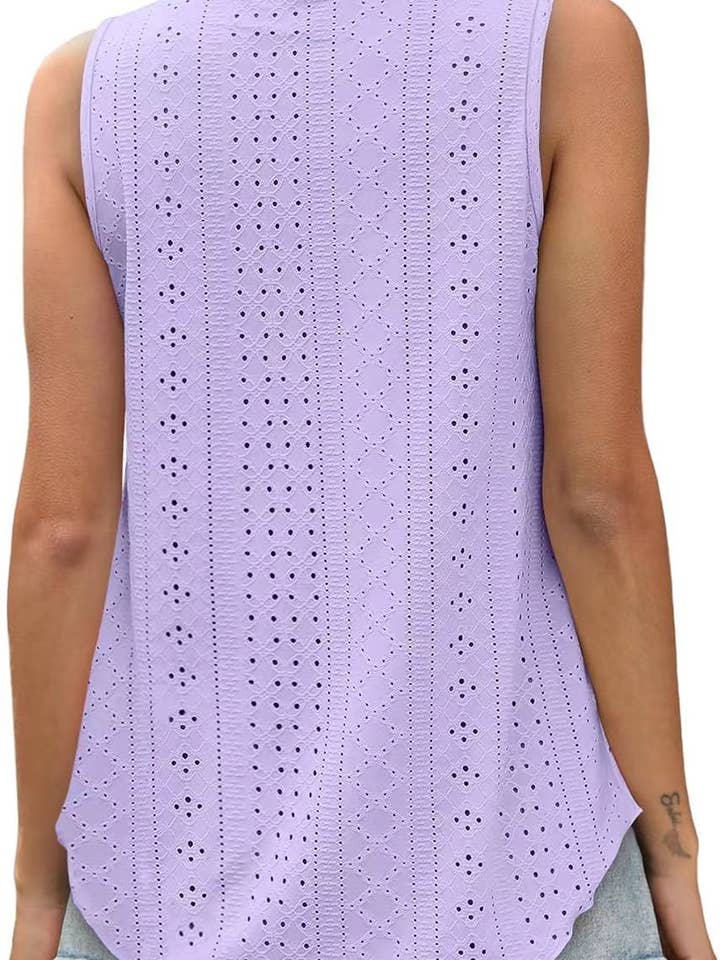 Lovesoft - Wholesale Tanktop - Dames - Dames zomerse losvallende mouwloze top met ronde hals4