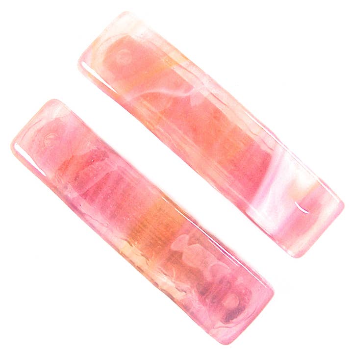 Glass Town USA - Wholesale Barrette - Kids - Children's Barrette Pairs Stained Glass Bright Swirls Small4