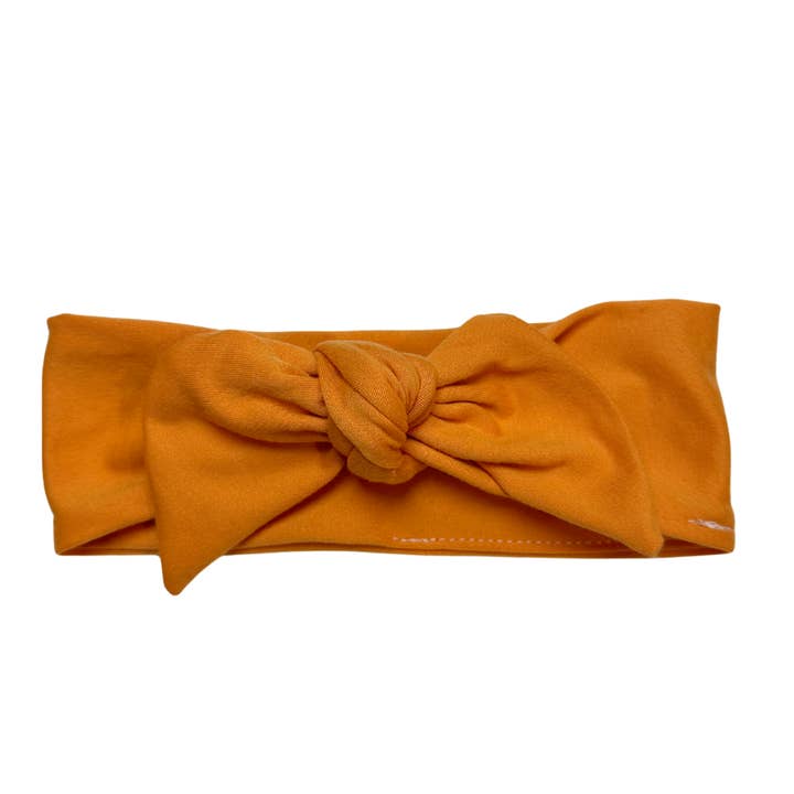 Bandeau bébé à nouer - Orange pour la vente par Junque Food Headband Hair Accessories