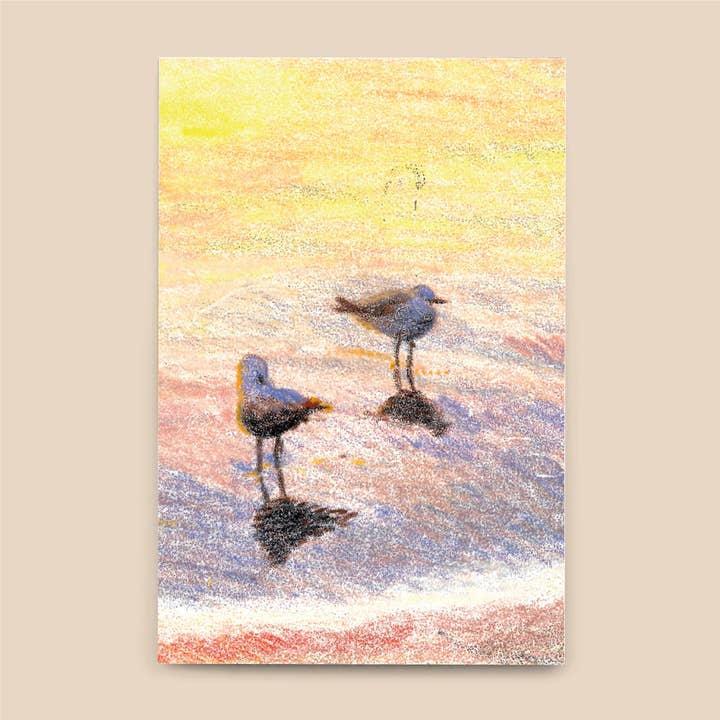 Cuaderno A5 - Gaviotas - hojas rayadas o punteadas para venta al por mayor de L'Esquermoise par Manon Sénal