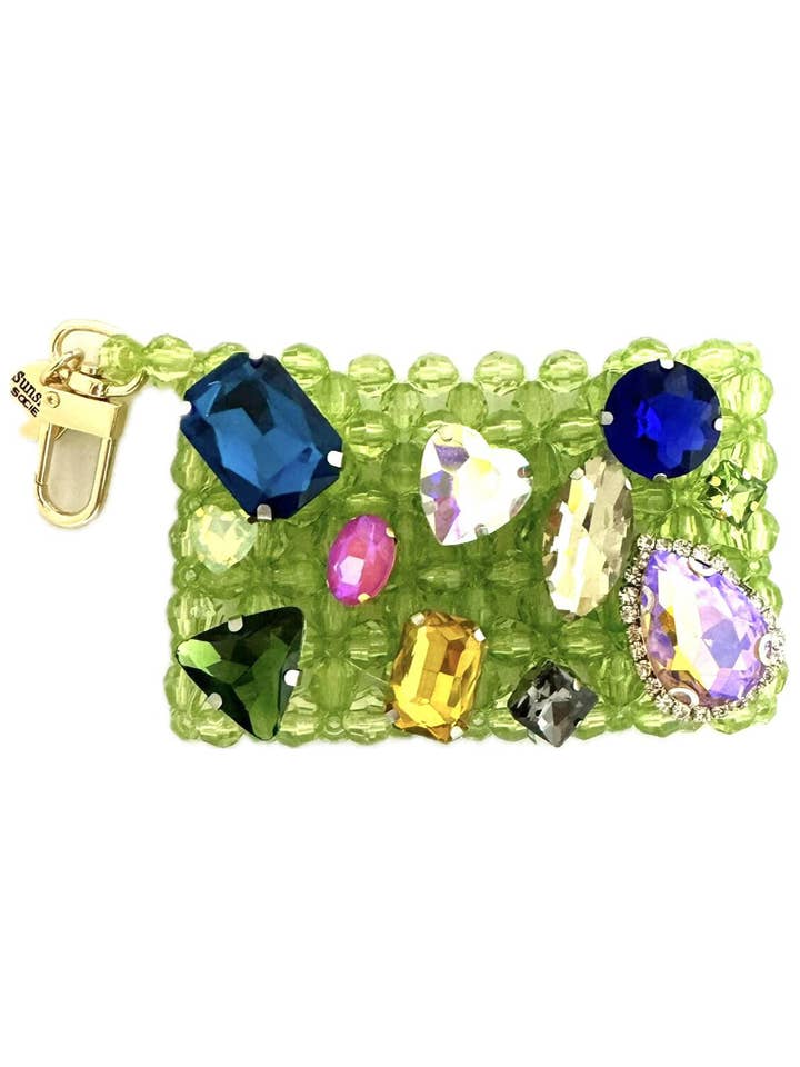 Crown Jewels Cardholder, Green for wholesale by Sunshine Society