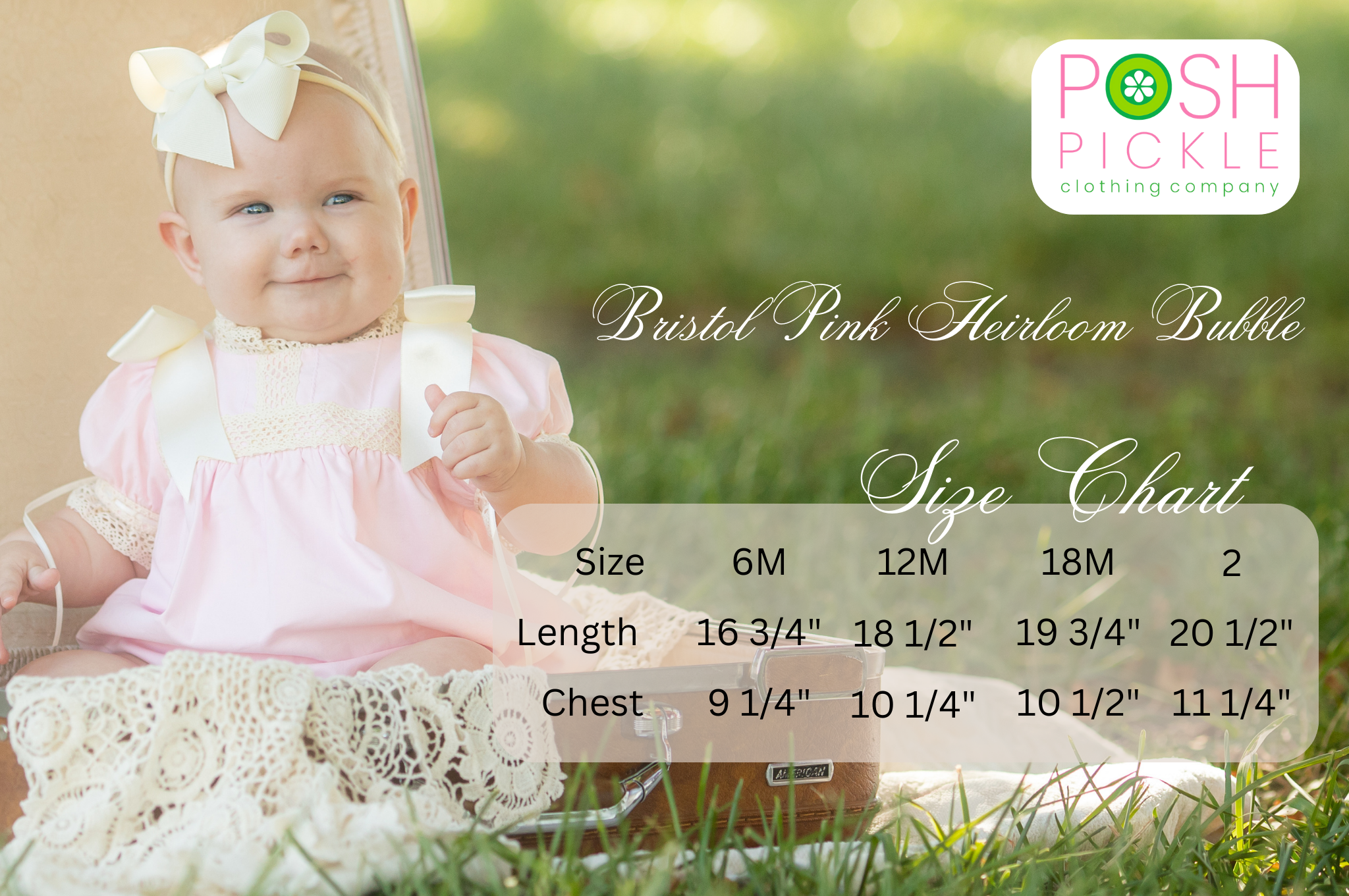 Posh Pickle - Wholesale Bodysuit (Non-Footed) - Baby - Bristol Pink Heirloom Bubble8