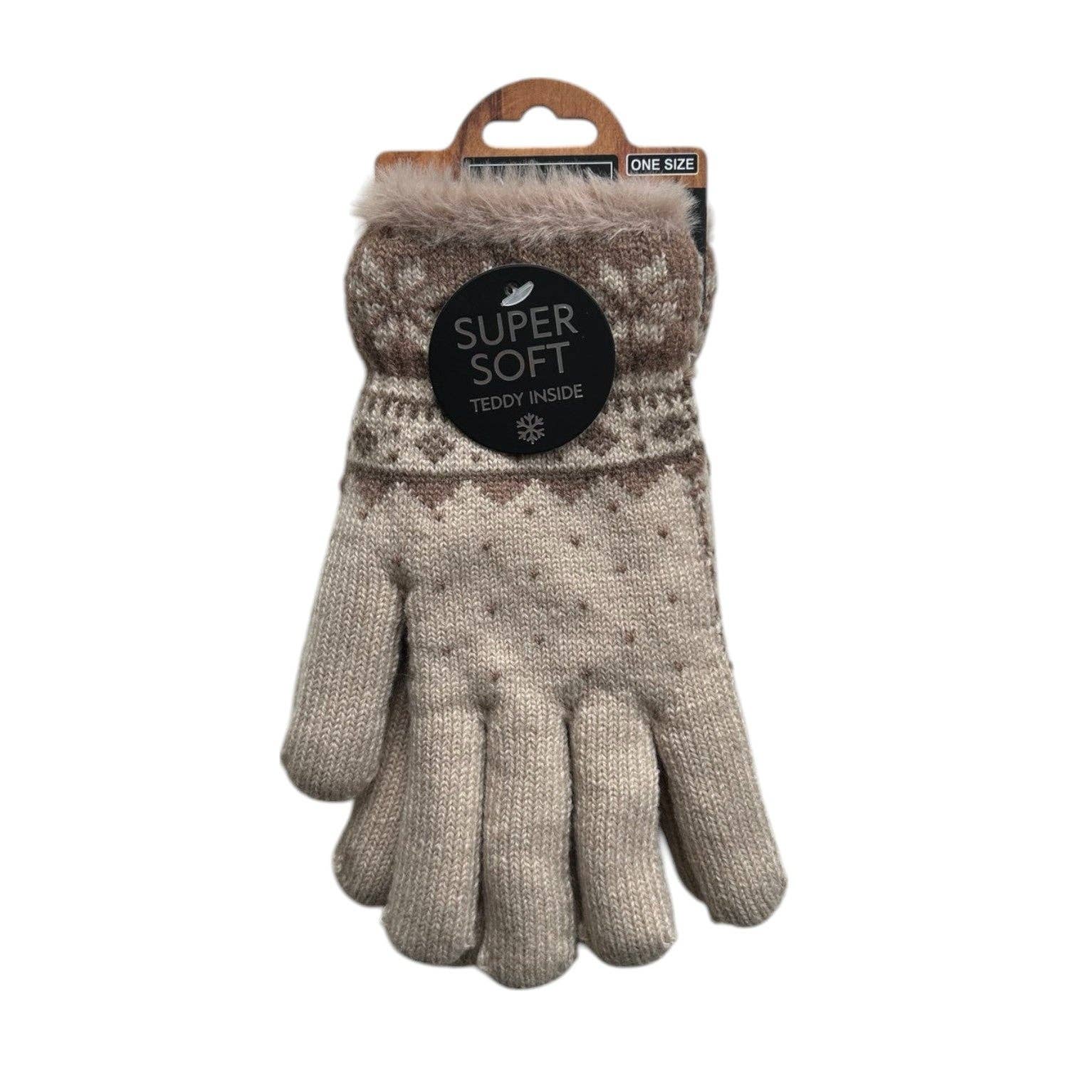 VewoTex - Wholesale Gloves - Women's - Winter Women's Gloves Snowflake » Affordable Finger Gloves » Winter Gloves » Knitted Gloves One Size4