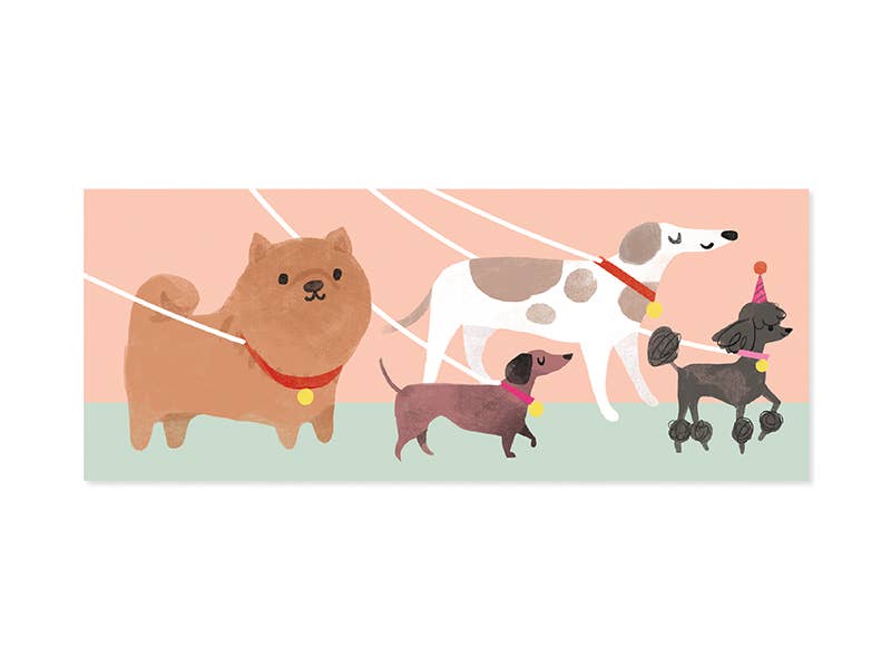 Up With Paper - Wholesale Birthday Card - Dog Walker Birthday Pop-Up Card