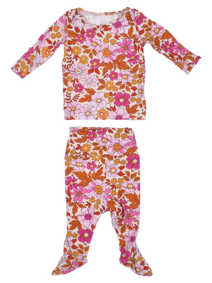 Three Little Tots - Wholesale Sleepwear set – Kids - Wild Child Flower Jammies Kids Pjs & Lougewear