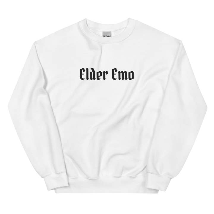 Salty Skeleton Co. - Wholesale Graphic Sweatshirt - Unisex - Elder Emo Sweatshirt4