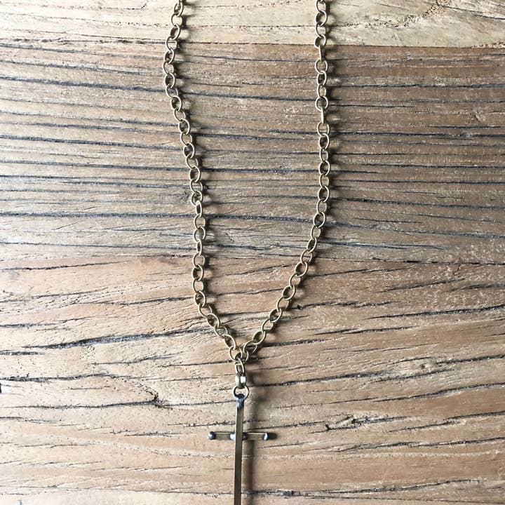 Funky Trunk Vintage Designs - Wholesale Pendant/Charm Necklace - Artisan Cross Necklace5