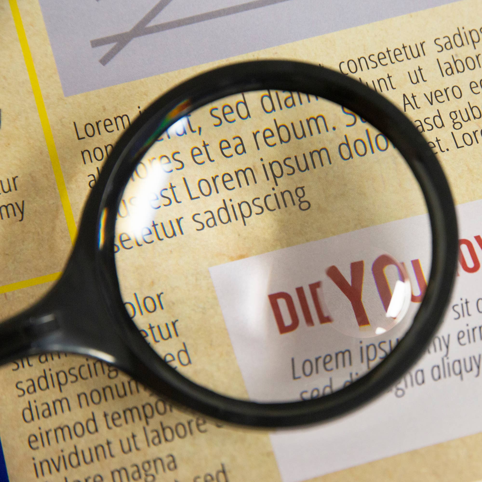 BAZIC Products - Wholesale Magnifying Glass - 3" Round 2x Handheld Magnifier & 4x Bifocal Inset1