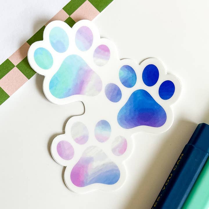 Autocollant Tie Dye Patte pour la vente par BambooByTundra