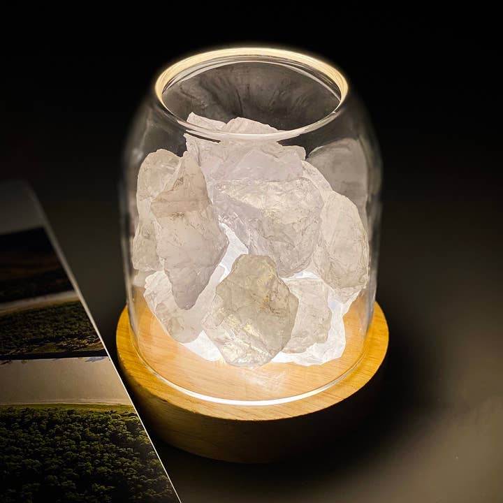 AURORA Crystal diffuser voor etherische olie | Clear Quartz 500 g voor wholesale door Amrita Court Essential Oils and Aromatic Homeware
