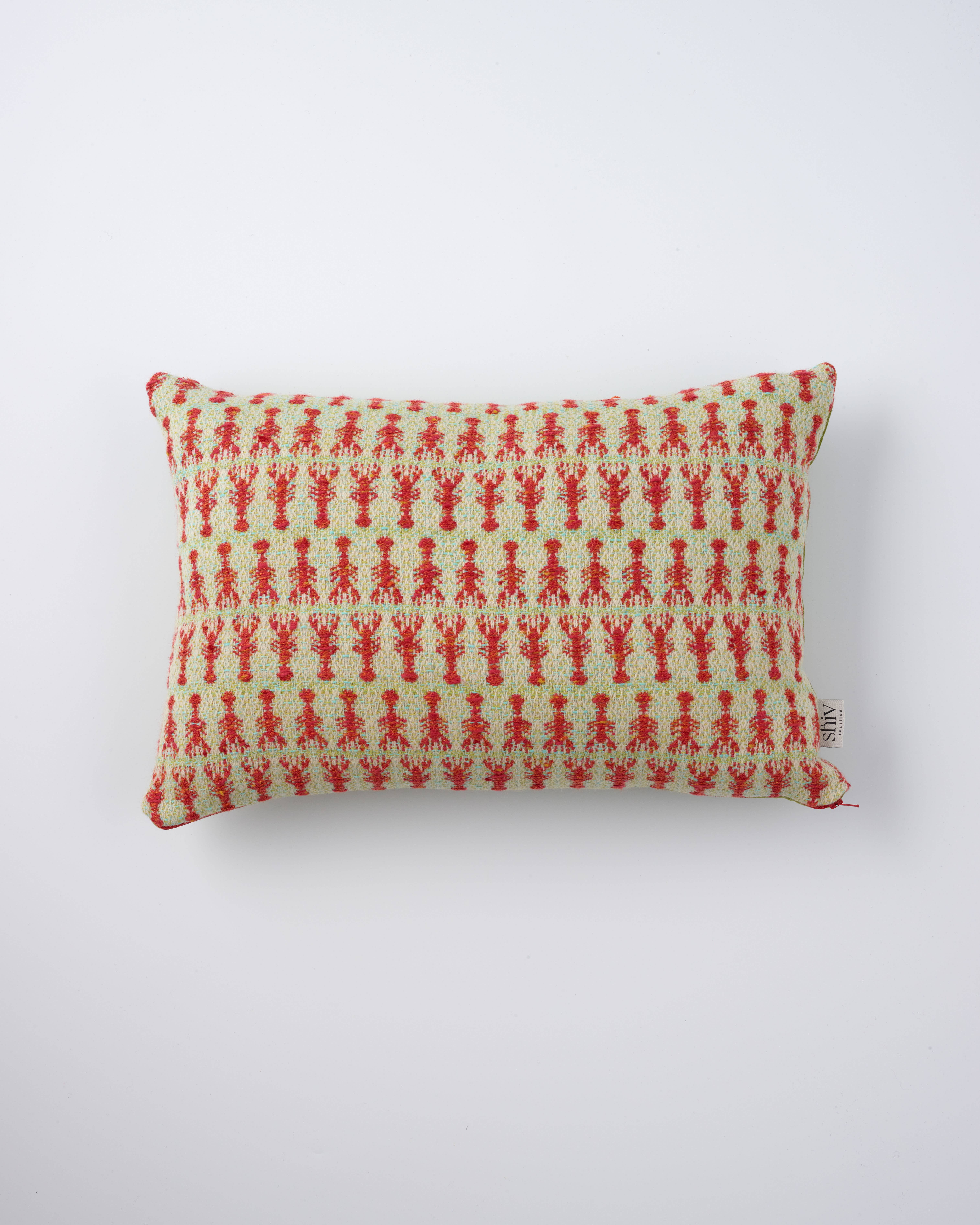 Shiv Textiles - Wholesale Throw/Decorative Pillow - Lobster Woven Cushion Made in Britain 50cm x 30cm  0
