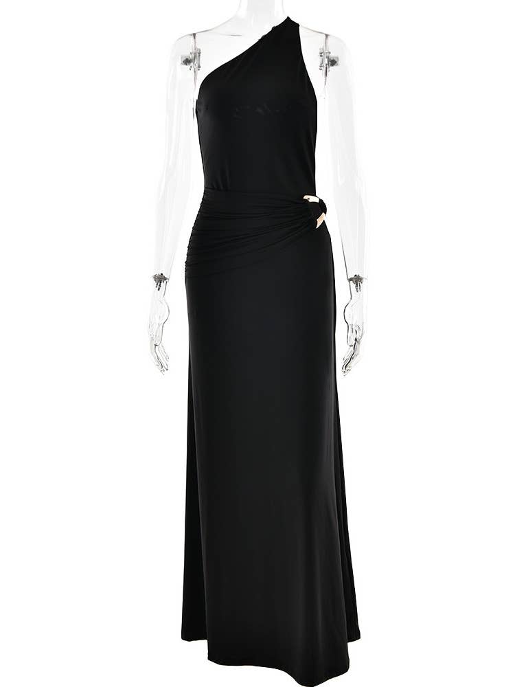 alberalkirk - Wholesale Dress - Women's - Womens Draped Backless Evening Dress N25Z3480