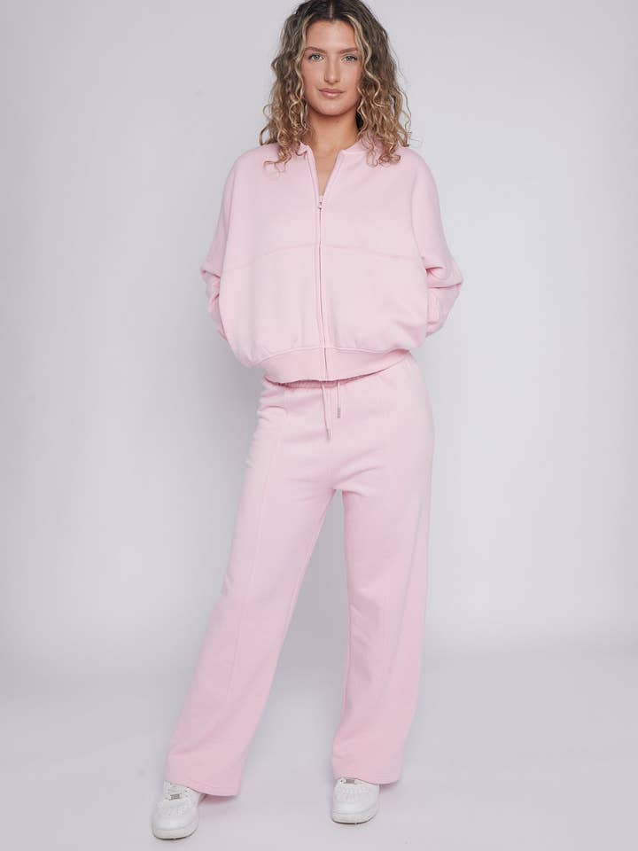 AX Labels - Wholesale Top & Pant Set (NOT Loungewear) - Women's - Oversized Bomber Style Fleece Zipper Co-ord17