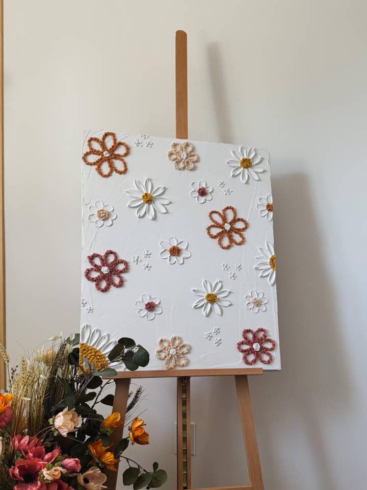 Floribella Flower Textured Wall Art for Nursery & Playroom for wholesale by Casinha Flores