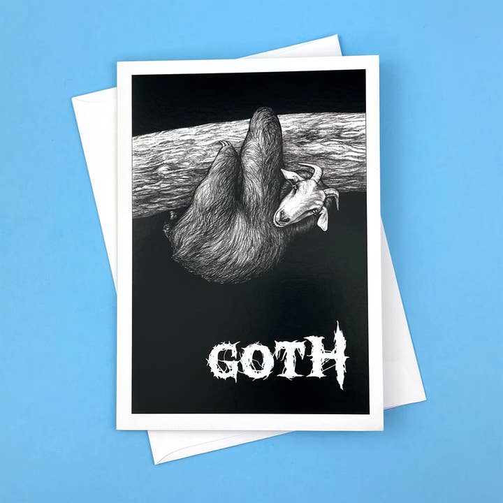 Goth Grußkarte, 15 x 17,8 cm für den Großhandel von Whatif Creations