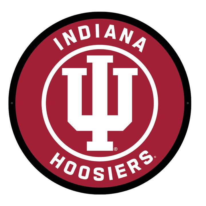 LED Wall Decor, College Football Round, Indiana University for wholesale by Evergreen Enterprises