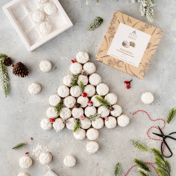 PETITS GRECS P.C. – Großhandel Cookie – Kourabies Vanille - Griechische Mürbegebäck-Kekse
