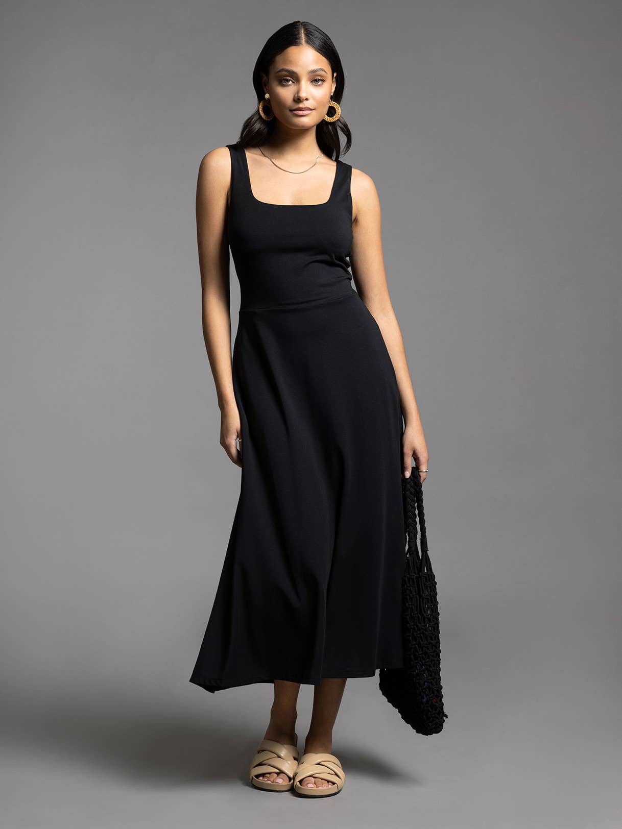 Weekend Los Angeles – wholesale Klänning - Dam – Maxiklänning med fyrkantig halsringning - TORI DRESS12