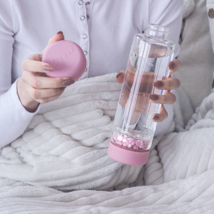 VitaJuwel USA - Vente Bouteilles d'eau - Inu ! ROSE | Bouteille d'eau en cristal DIY7