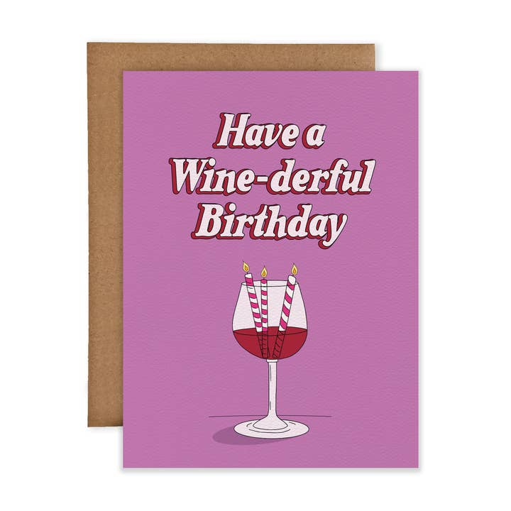 Winederful Birthday for wholesale by Joli Pop Paper Co.