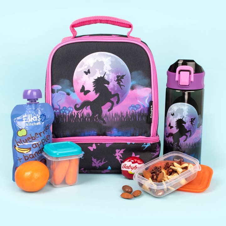 Fringoo Group Ltd – Marmita/lancheira - Criança por atacado – Lancheira de dois andares - Unicórnio Moon2
