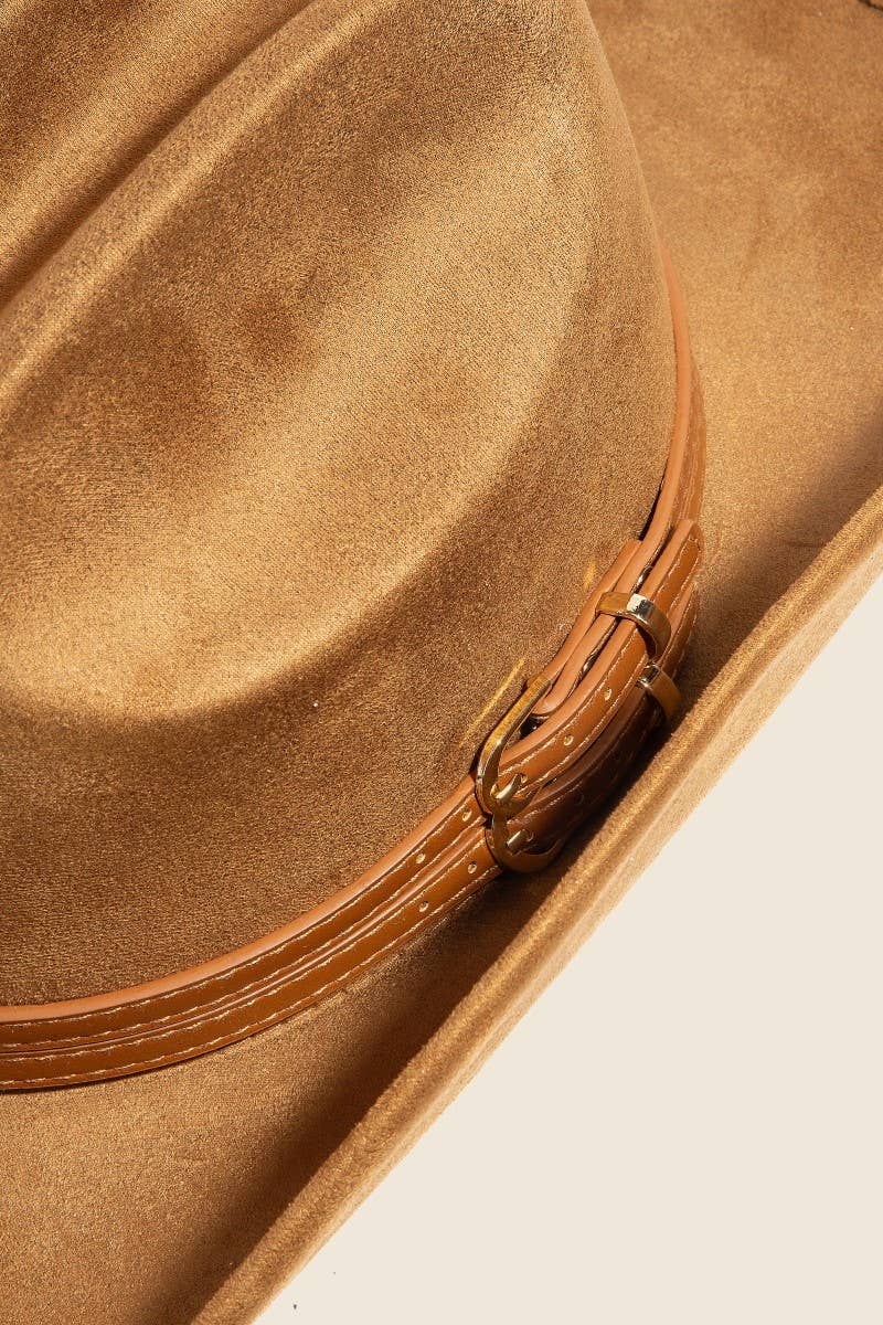 Anarchy Street – wholesale Fedora – Women’s – Double Belt Suede Western Cowboy Hat7