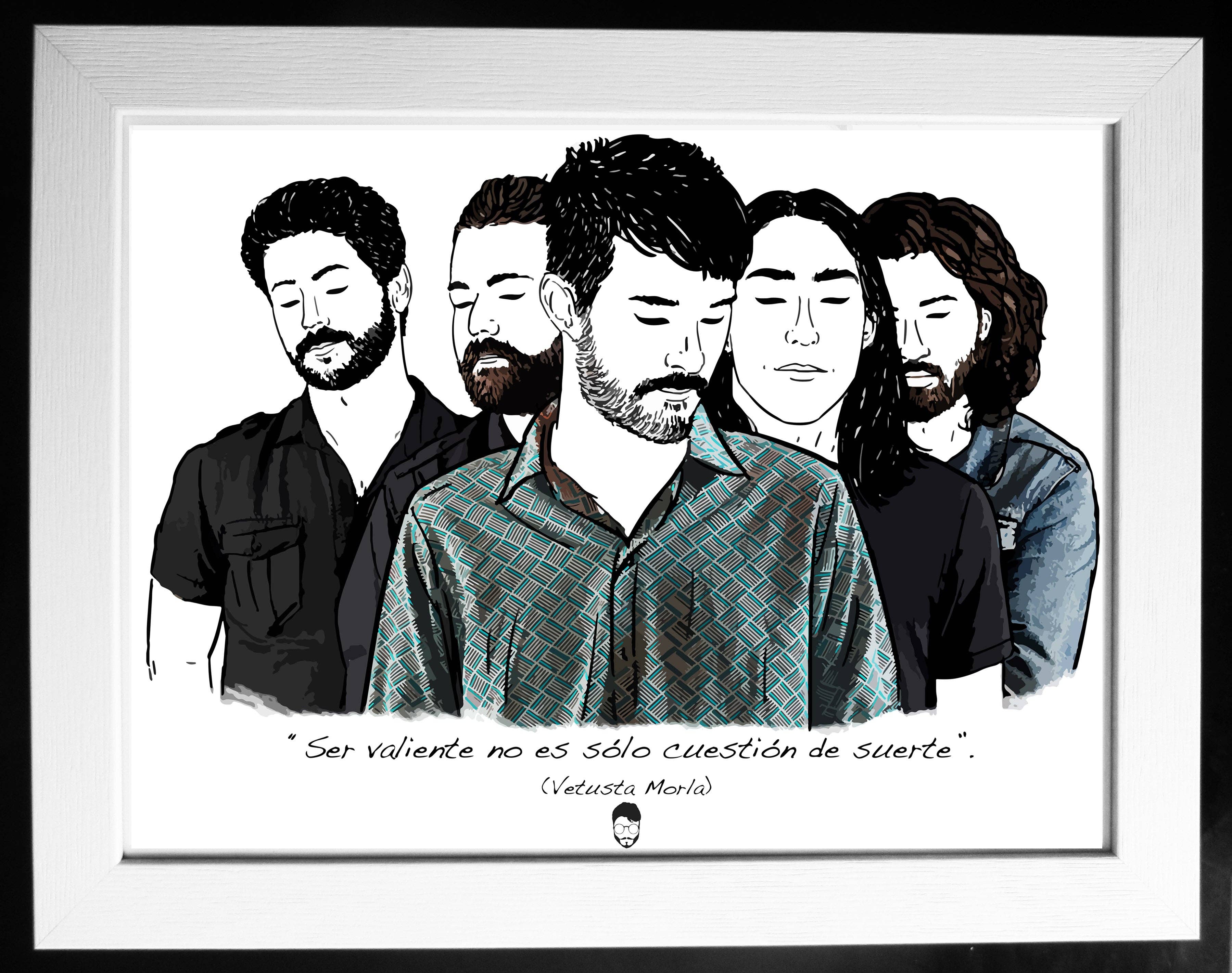 El loco del Pelo Rizo - Vente Affiche d'art - Vetusta Morla0