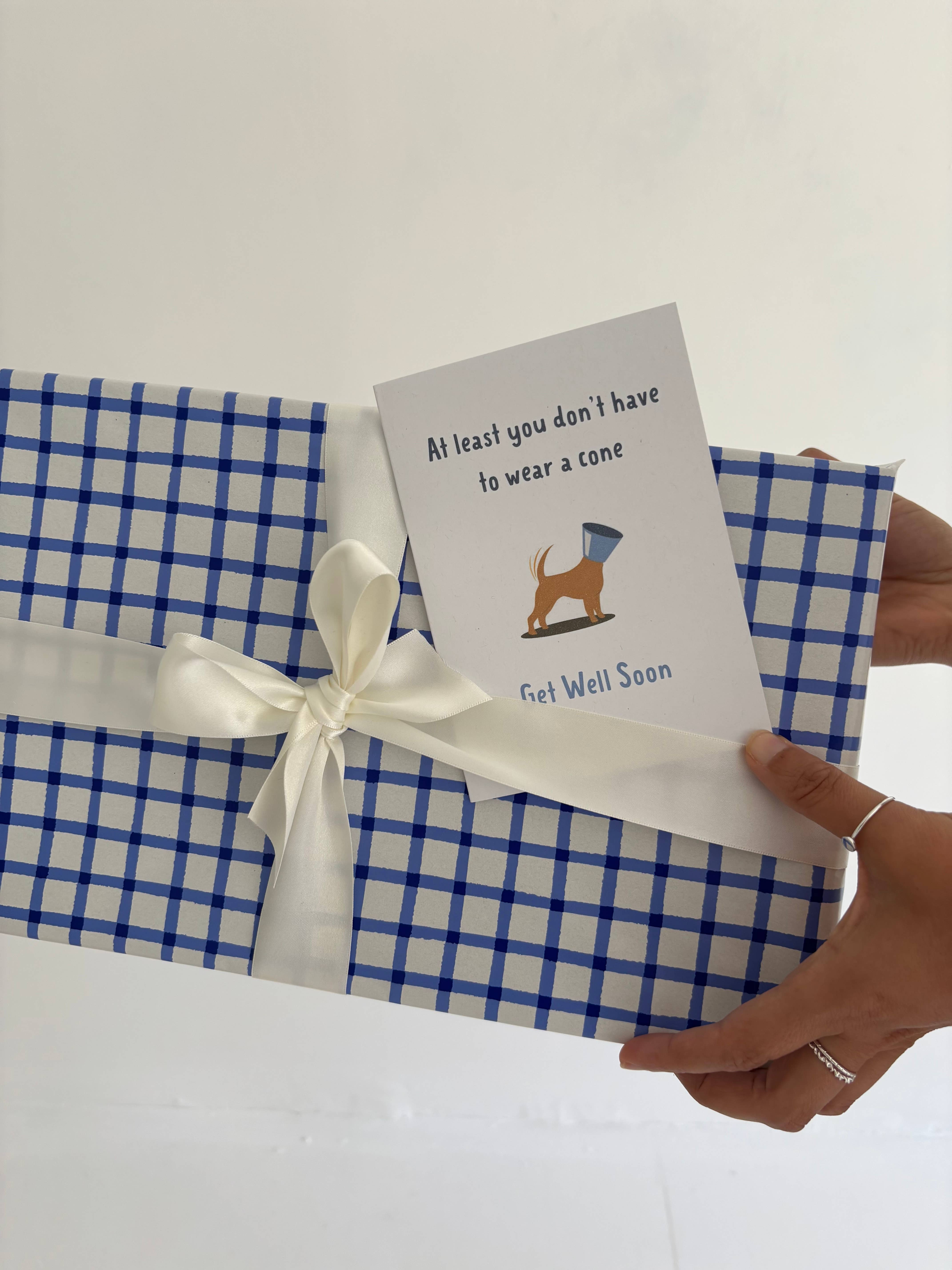 To & From Cards - Wholesale Get Well Card - At least You Don't Have to Wear a Cone - Get Well Soon - Dog2