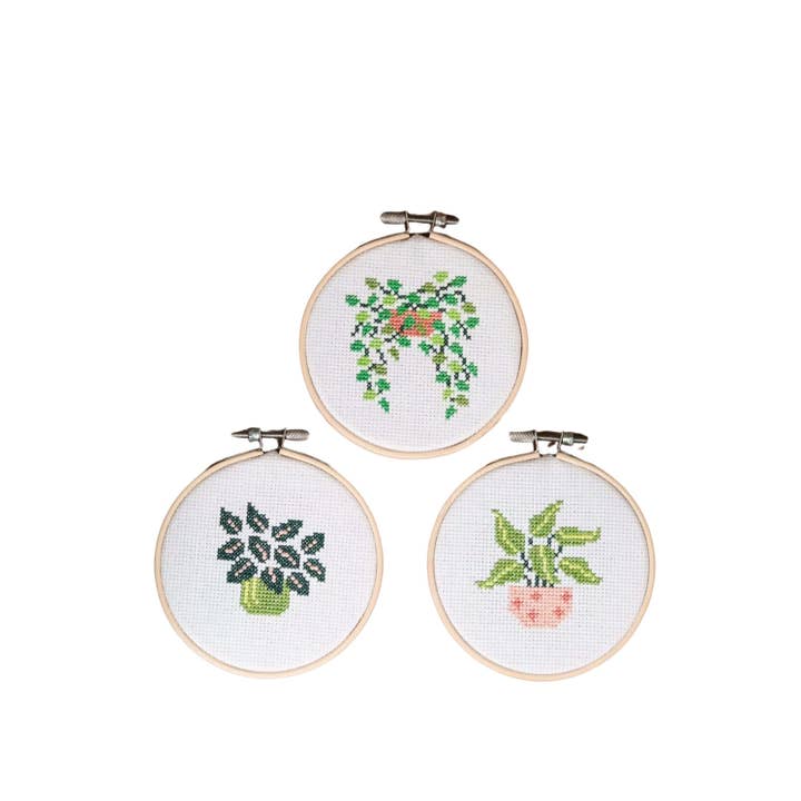 Craft Club - Wholesale Embroidery/cross-stitch supplies - POT PLANT MINIS - Cross Stitch Kit11