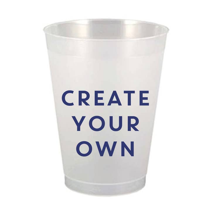 Paper, Ribbon & Wrap - Wholesale Disposable Cup - Custom Designed Frosted 16oz Cups 0