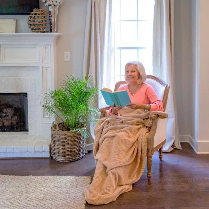 Cozy Cappuccino for wholesale by PediPocket: The Foot Pocket Blanket