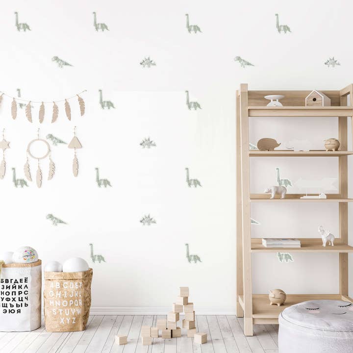 Dekorativer Aufkleber Dinosaurier für den Großhandel von Croki Designs