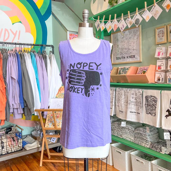 Nopey - Comfort Colors - Unisex Tank for wholesale by Paris Woodhull Illustrations