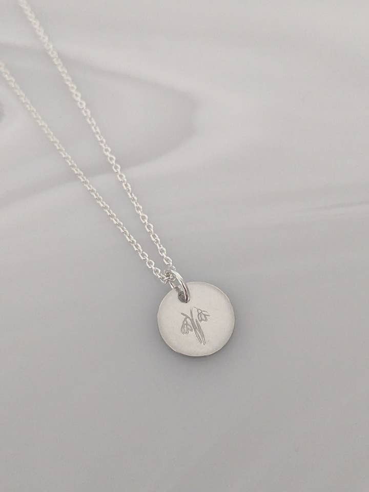 Silver Snowdrop Necklace for wholesale by Freya Adventure Awaits
