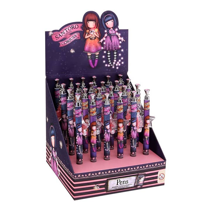 Gorjuss Penna med Stjärnhänge Display - I Skogen för wholesale av Santoro London