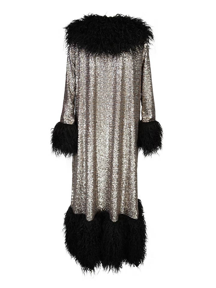 Jennafer Grace - Wholesale Jacket – Women's - Penny Deluxe Buxom Gunmetal Faux Fur Jacket7