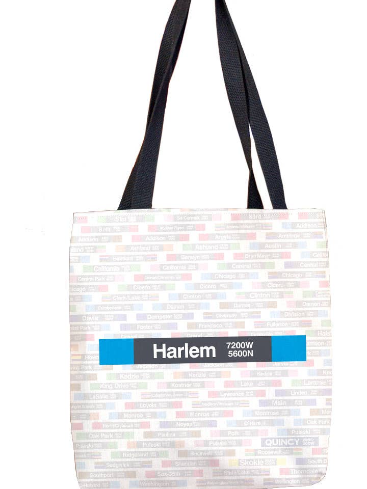Harlem (Blue 5600N 7200W) Tote Bag for wholesale by CTAGifts