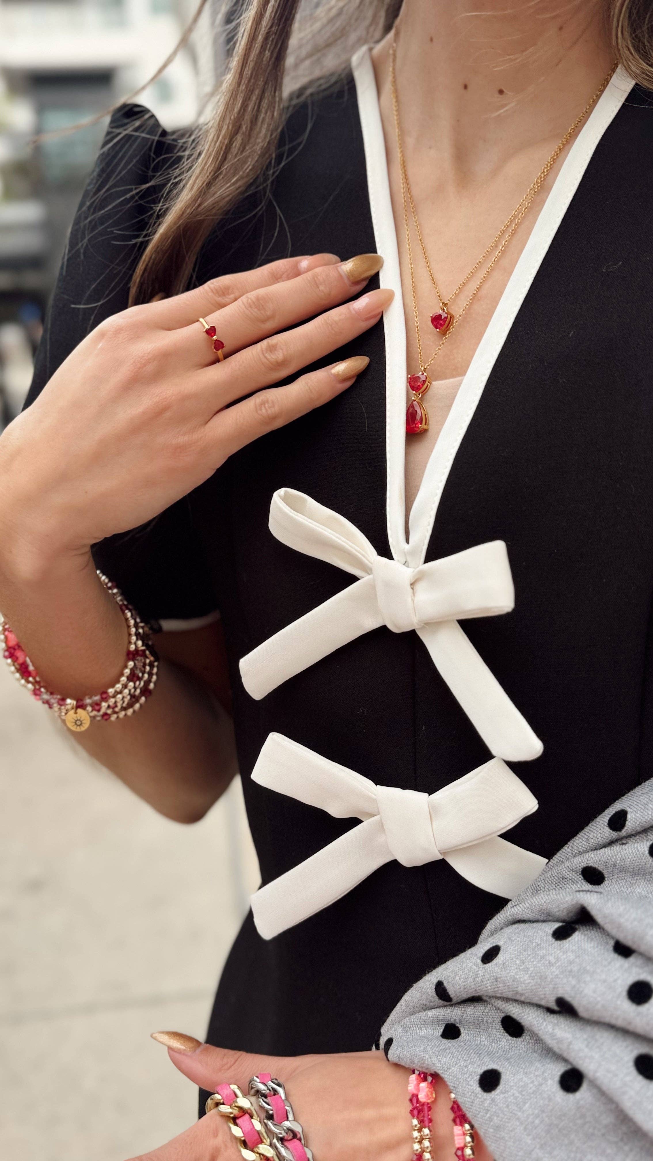 Jessica Santander - Wholesale Pendant/Charm Necklace - Sweetheart Pink Heart Necklace2