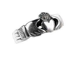 Silver Insanity - Wholesale Band/Stacked Ring - Sterling Silver Celtic Claddagh Puzzle Band Ring1