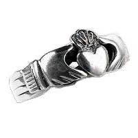 Silver Insanity - Wholesale Band/Stacked Ring - Sterling Silver Celtic Claddagh Puzzle Band Ring1