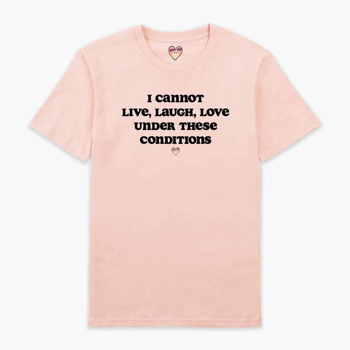 Camiseta Live Laugh Love (Unissex) por atacado de SassySpud