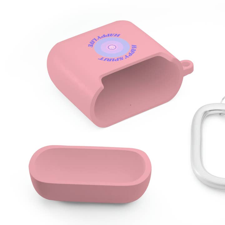 Capa de Capa de Capa Happy Spirit Happy Life AirPods e AirPods Pro, Capa de Capa de Capa AirPods e AirPods Pro, Rapariga VSCO, Smiley Happy Life Protector por atacado de Happy Life Stuff