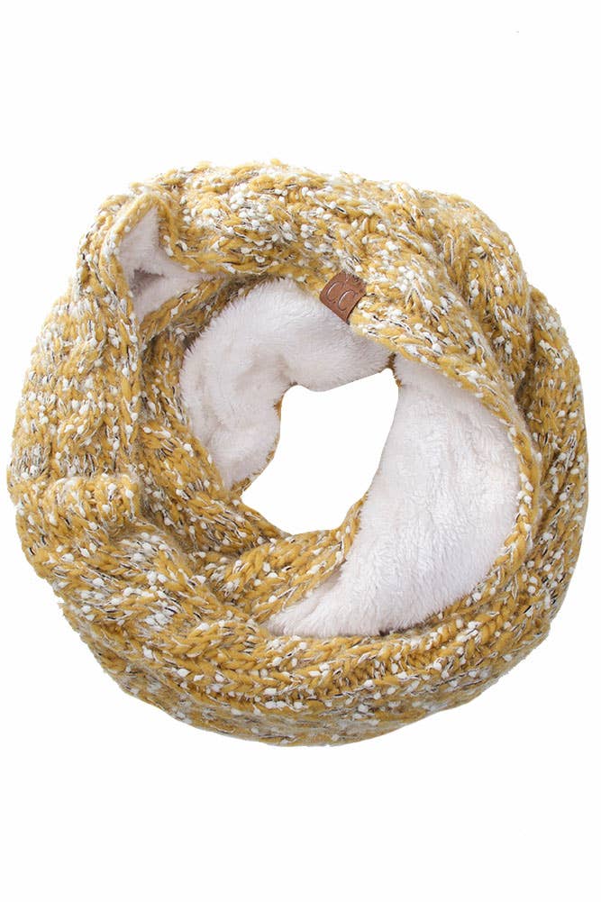 Hana - Wholesale Scarf – Women's - C.C Eyelash Confetti Yarn Knitted Infinity Scarf9